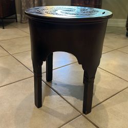 Antique Small Side Table 19’ Tall And 13 Inches Wide