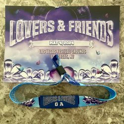 Lovers & Friends - 1 GA Wristband - $550