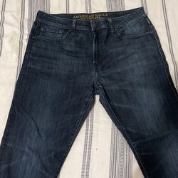 American Eagle Blue Slim Jeans Size 34