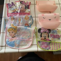 Baby Girl Bibs