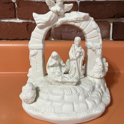 Musical Porcelain Nativity 