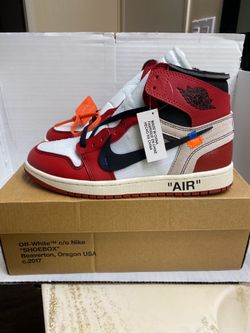Nike Jordan 1 High Off White Chicago Red Size 10.5