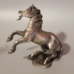 Vintage Hudson Pewter Horse Collectible Sculpture 