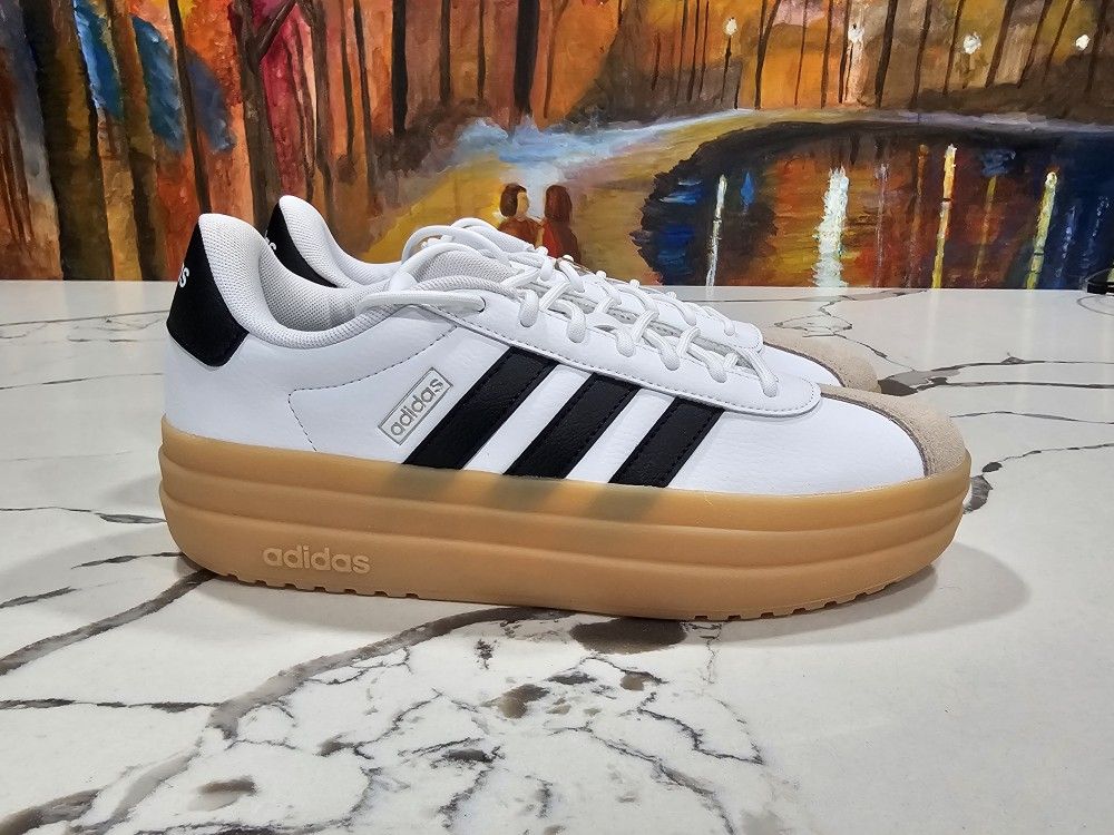 Adidas VL Court Bold White Black Size 7.5 US Women's