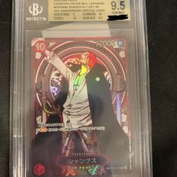 One Piece Shanks SP 3rd Anniversary Silver JPN BGS 9.5