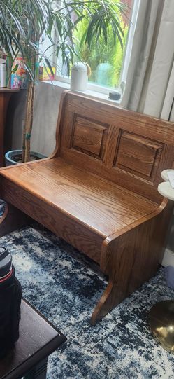 Wood bench