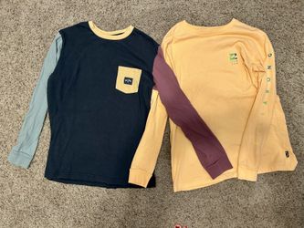 2 Boys Billabong Medium Long Sleeve Shirts