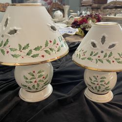 Lenox Holiday Candle shades votive holders