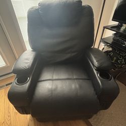 Recliner with heat and massager
