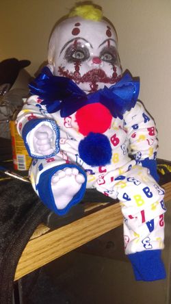 Cute Hand Painted Clown Doll