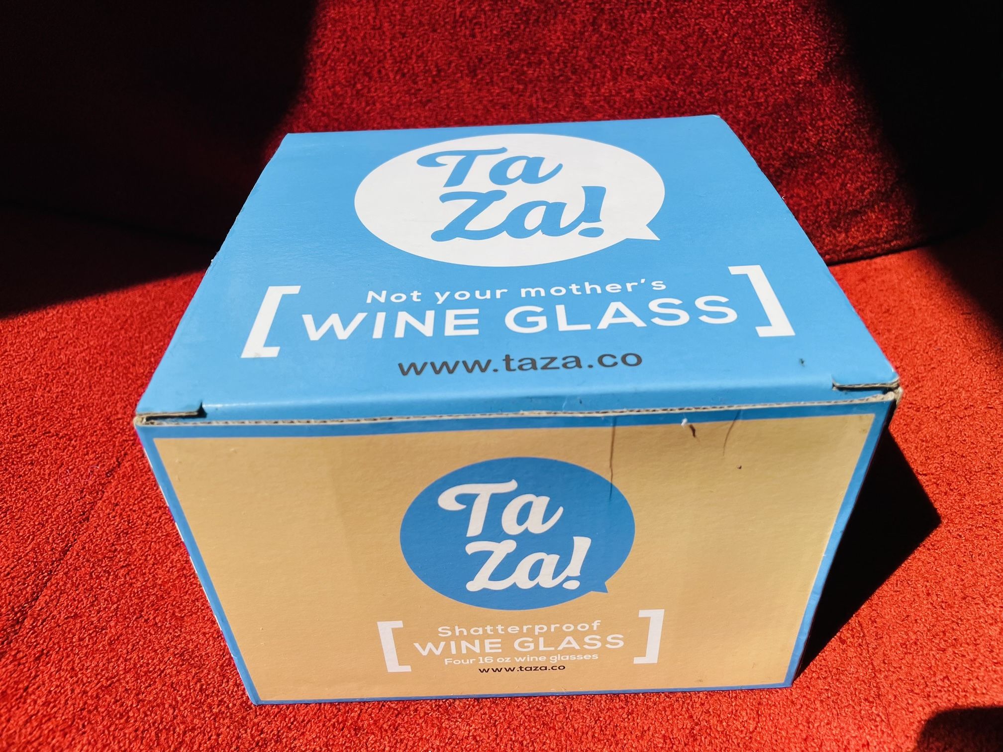 Taza Shatterproof Four 16oz Wine Glasses