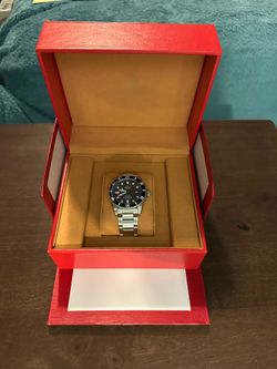 40mm Black and Silver Watch
