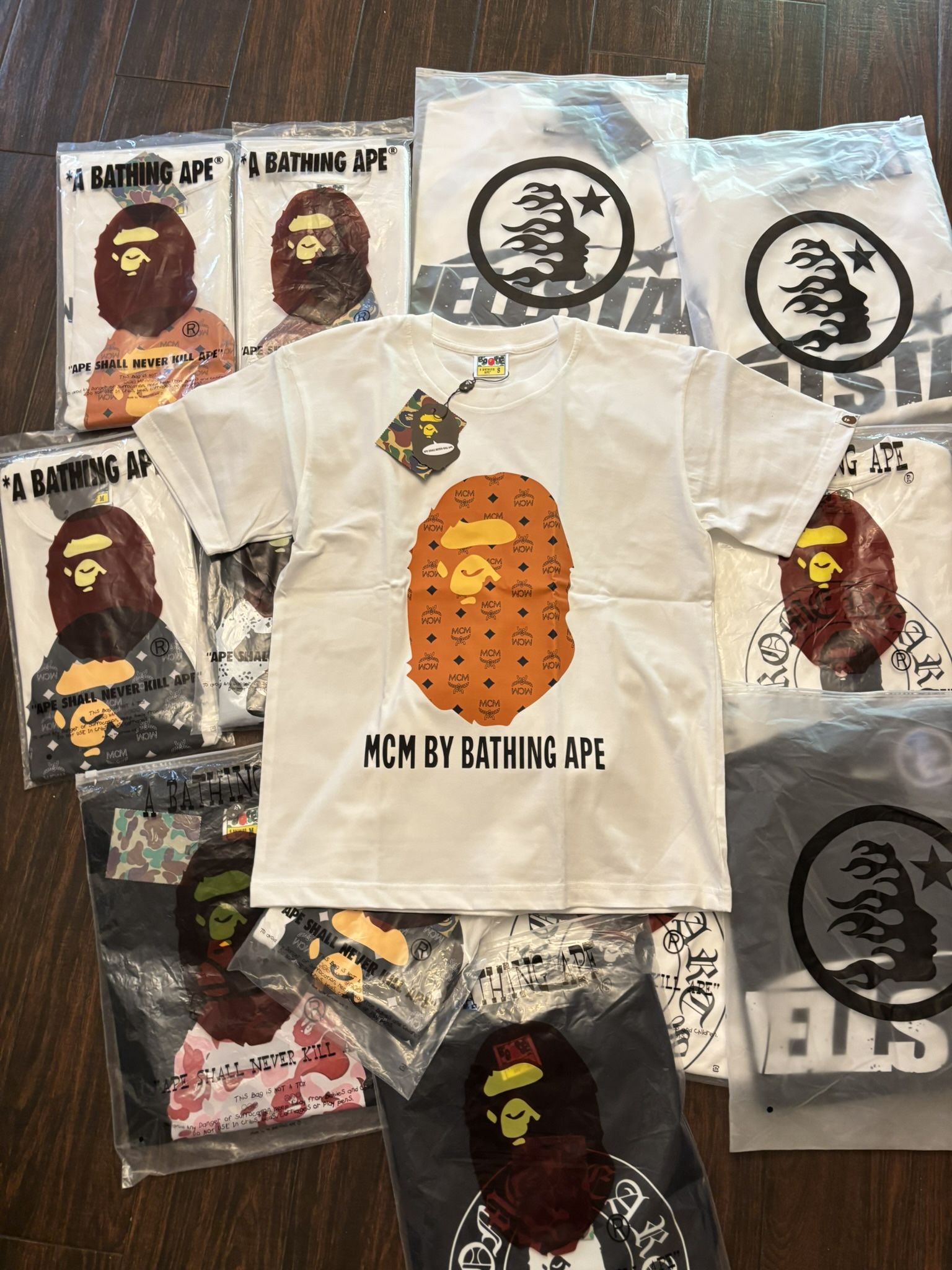 MCM X BAPE TEE SIZE SMALL - BRAND NEW COMES WITH BAG AND TAG