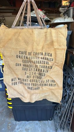 Oakland burlap coffee sack Graffeo coffee