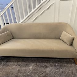Velvet Sofa Loveseat - Gray