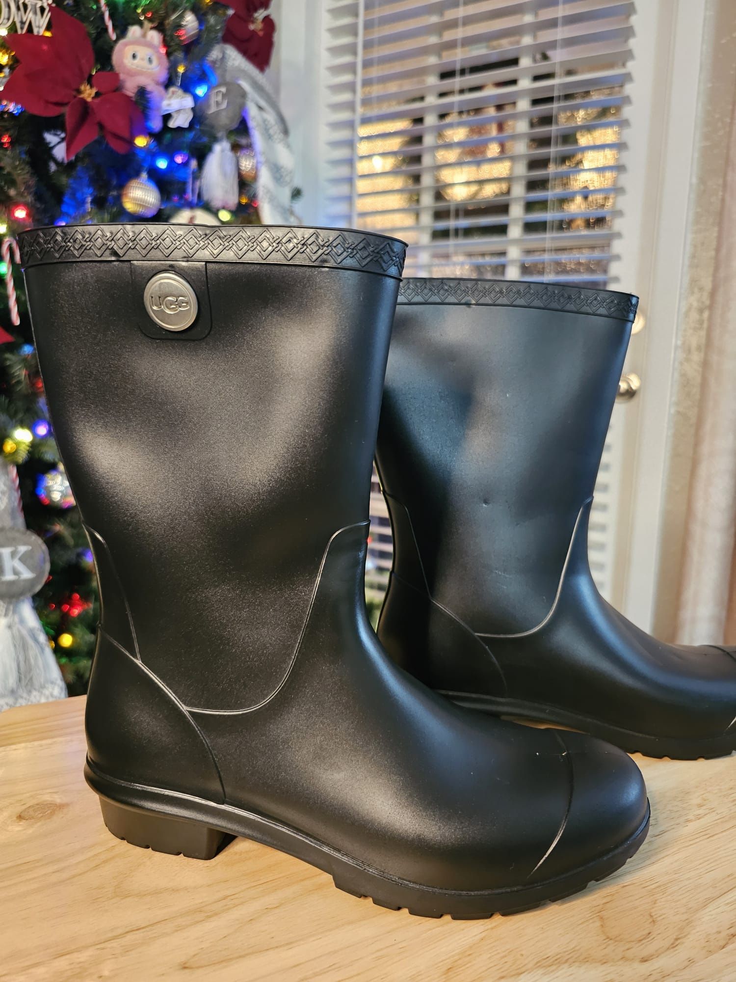 UGG Australia Sienna Matte Women's Boots Rain Rubber Boots Black 1100510