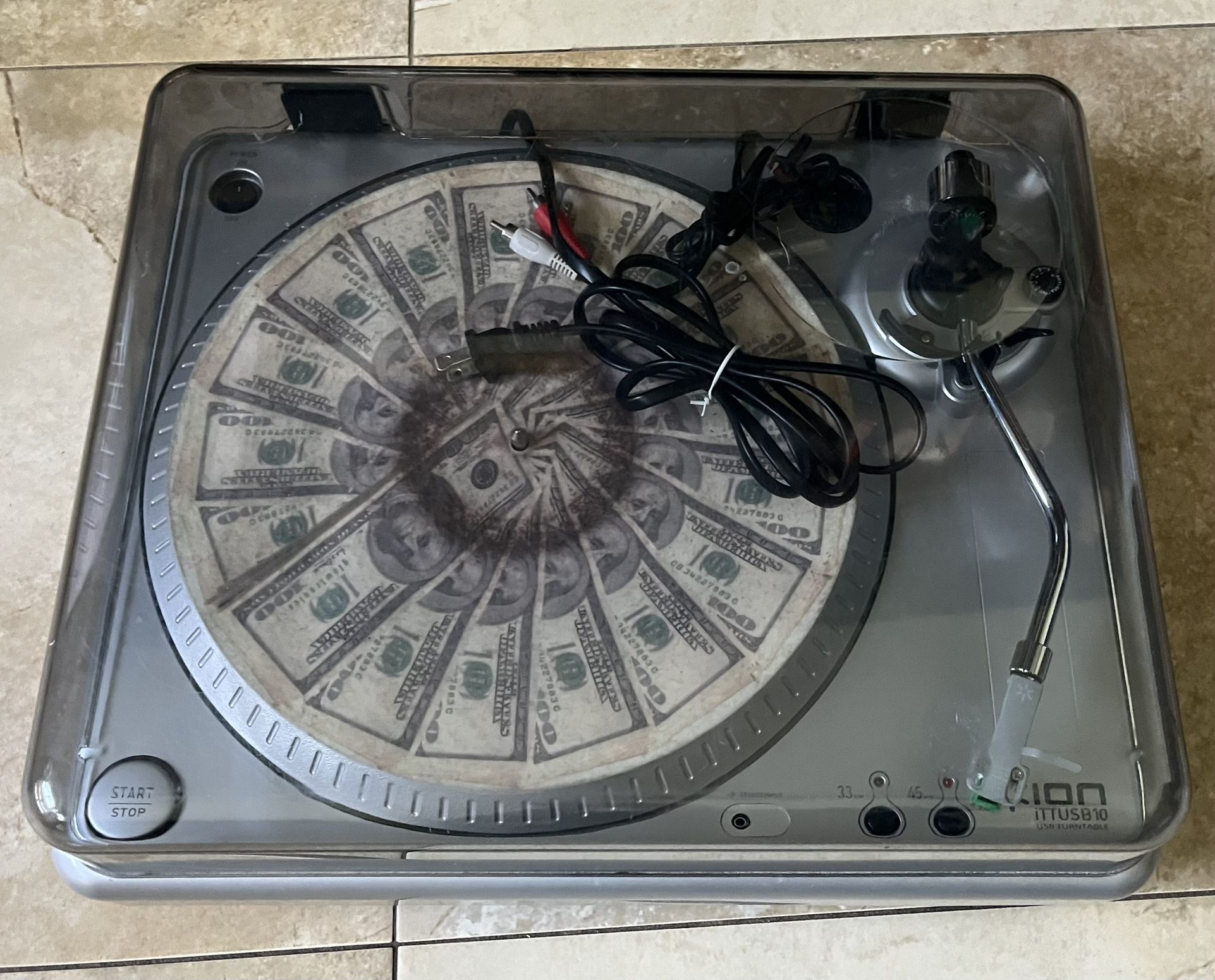 (1) Turntable + Cover & Cartridge/stylus!