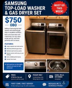 Samsung Top load washer dryer Combo