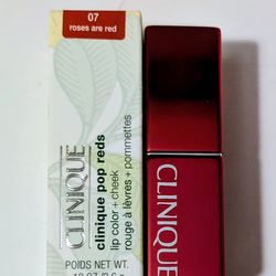 Clinique Pop Reds 07 Lip Color & Cheek Rouge NWT