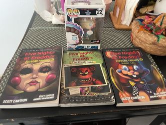 Five Nights at Freddy's Books and Funko Pop Bundle
