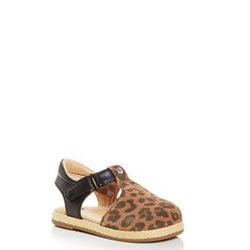New Ugg I Emmery Leopard Flat Sandal Size 2-3 Infant