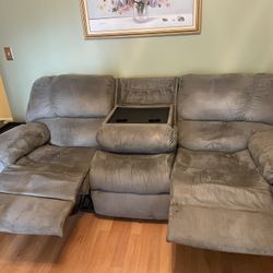 Double Recliner Sofa