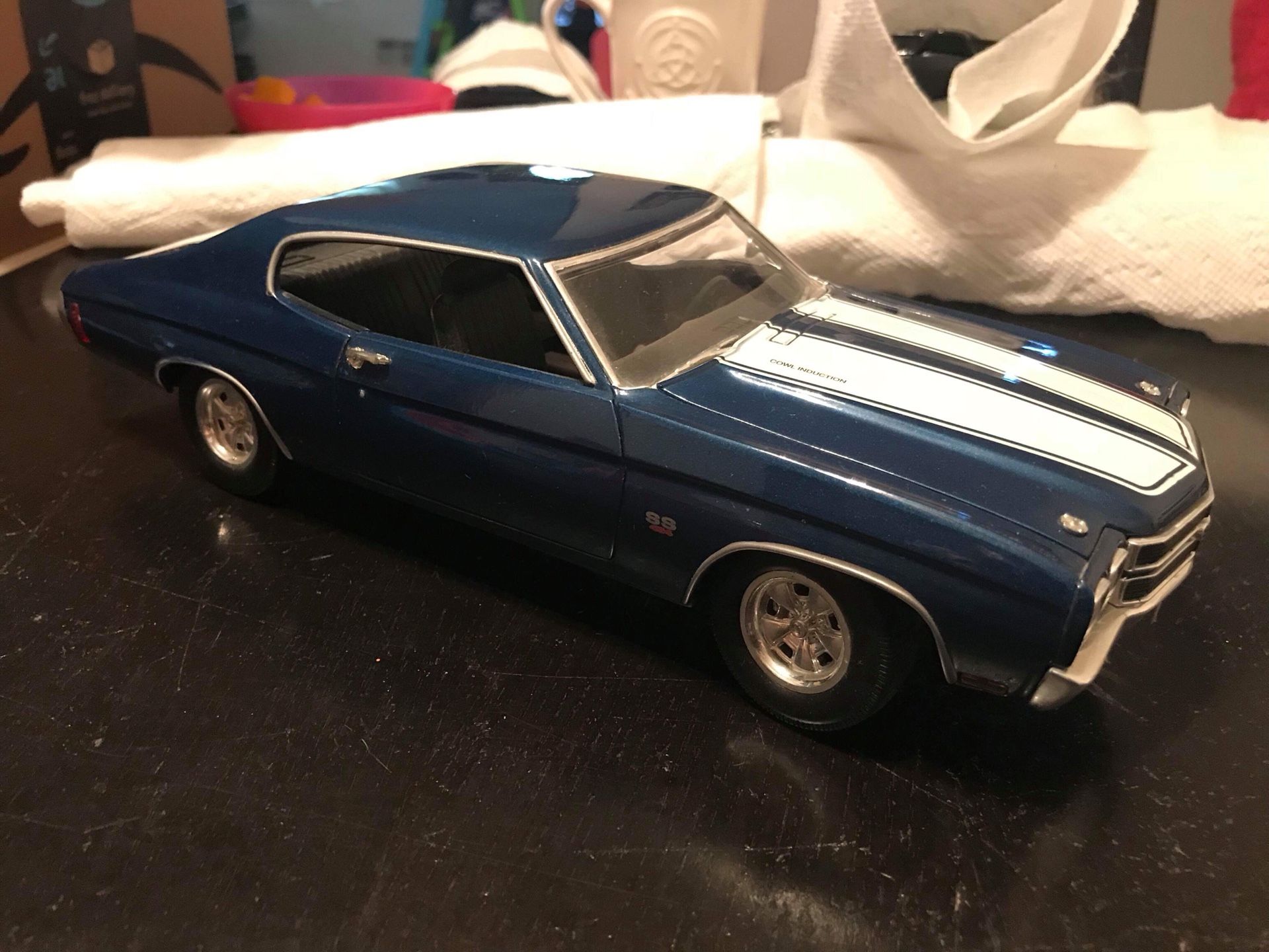 1:18 scale 1970 Chevrolet Chevy Chevelle SS 454 blue Welly