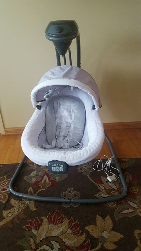 Graco oasis swing Eli baby swing elephant themed