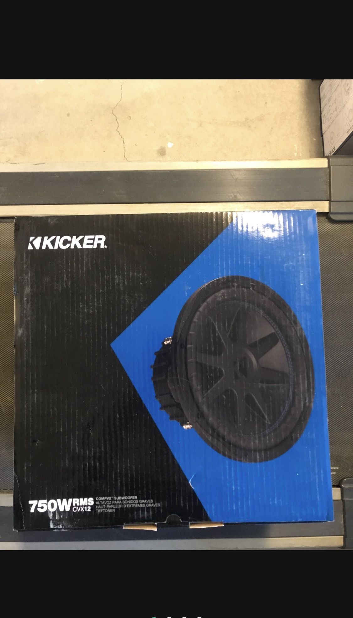 Kicker CVX 12 Inch Subwoofer 1500 watts max 750 watts RMS