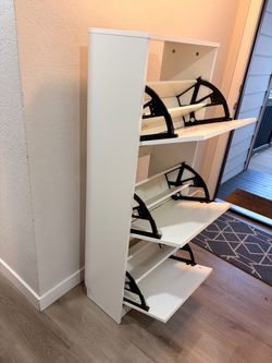 Ikea BISSA shoe storage cabinet 3 shelves