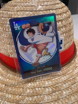 Dodgers x One Piece Card and Luffy Hat