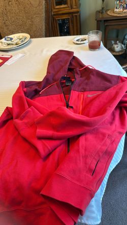 Nike cotton men’s jacket  2 toned red