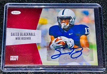 (RC) Saeed Blacknall Red Auto Premier Draft 2018 Hit