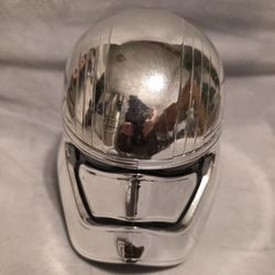 Disney Parks Star Wars Silver Stormtrooper Cup Mug Hinge Handle Captain Phasma