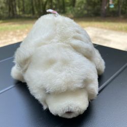Vintage 1980 7" Gund Snuffles White Polar Bear Plush Stuffed Animal Toy