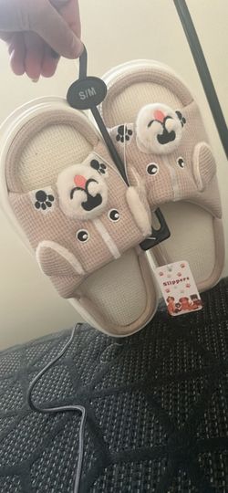 Cute doggie Face Slippers Size S/M
