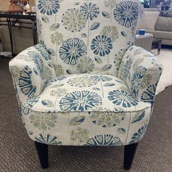 NEW Modern Floral Upholstered Arm Chair