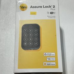 Yale Assure Lock 2 Plus with Wi-Fi and Apple Home Keys, Black Suede YRD450