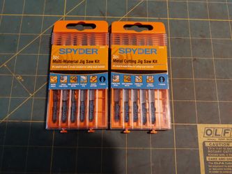 New Spyder Jig Saw blade sets Multi Purpose & Metal Cutting