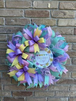 Pastel Sweetheart Valentines Day Wreath