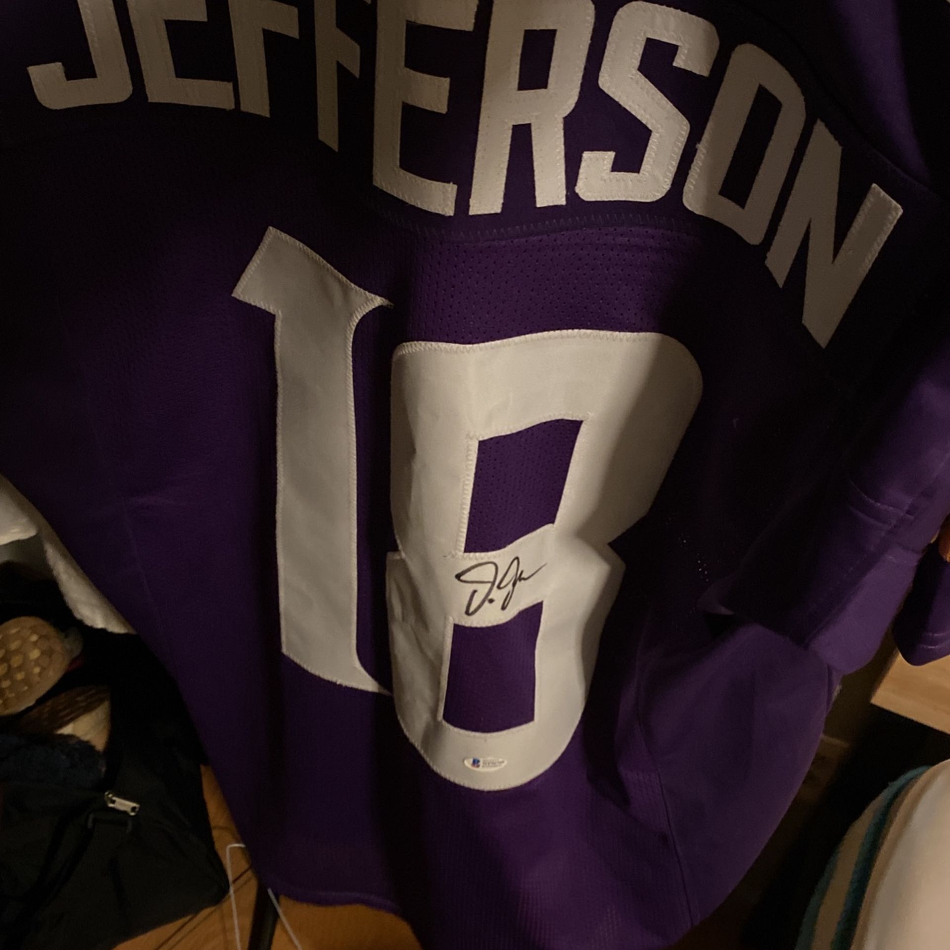 Beckett Certified Justin Jefferson Jersey