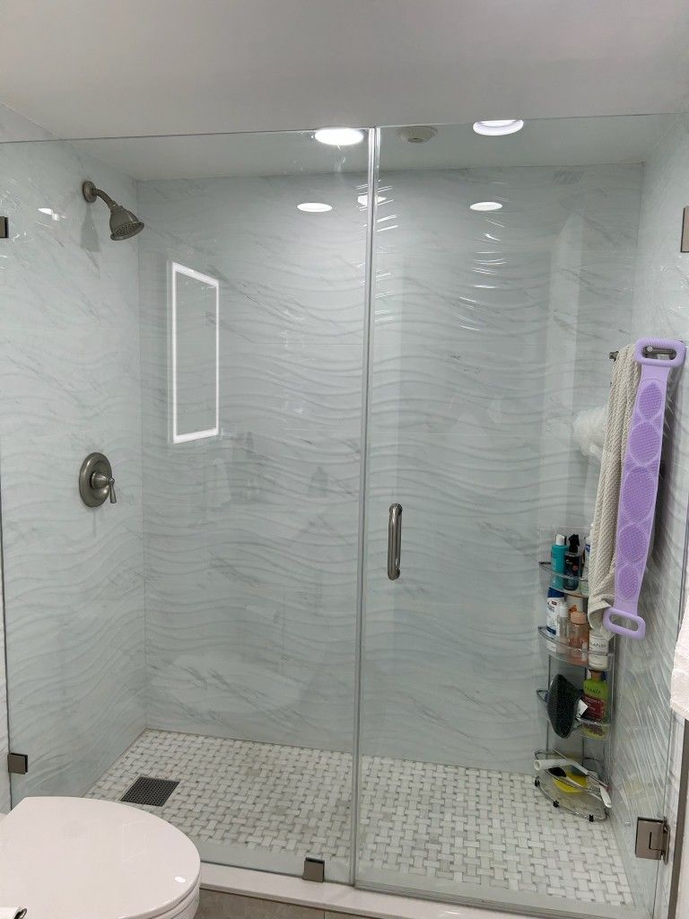FREE TO MAKE AN OFFER H 72"x W 66" Gently Used Shower Glass Doors for Sale in Miramar, FL OfferUp