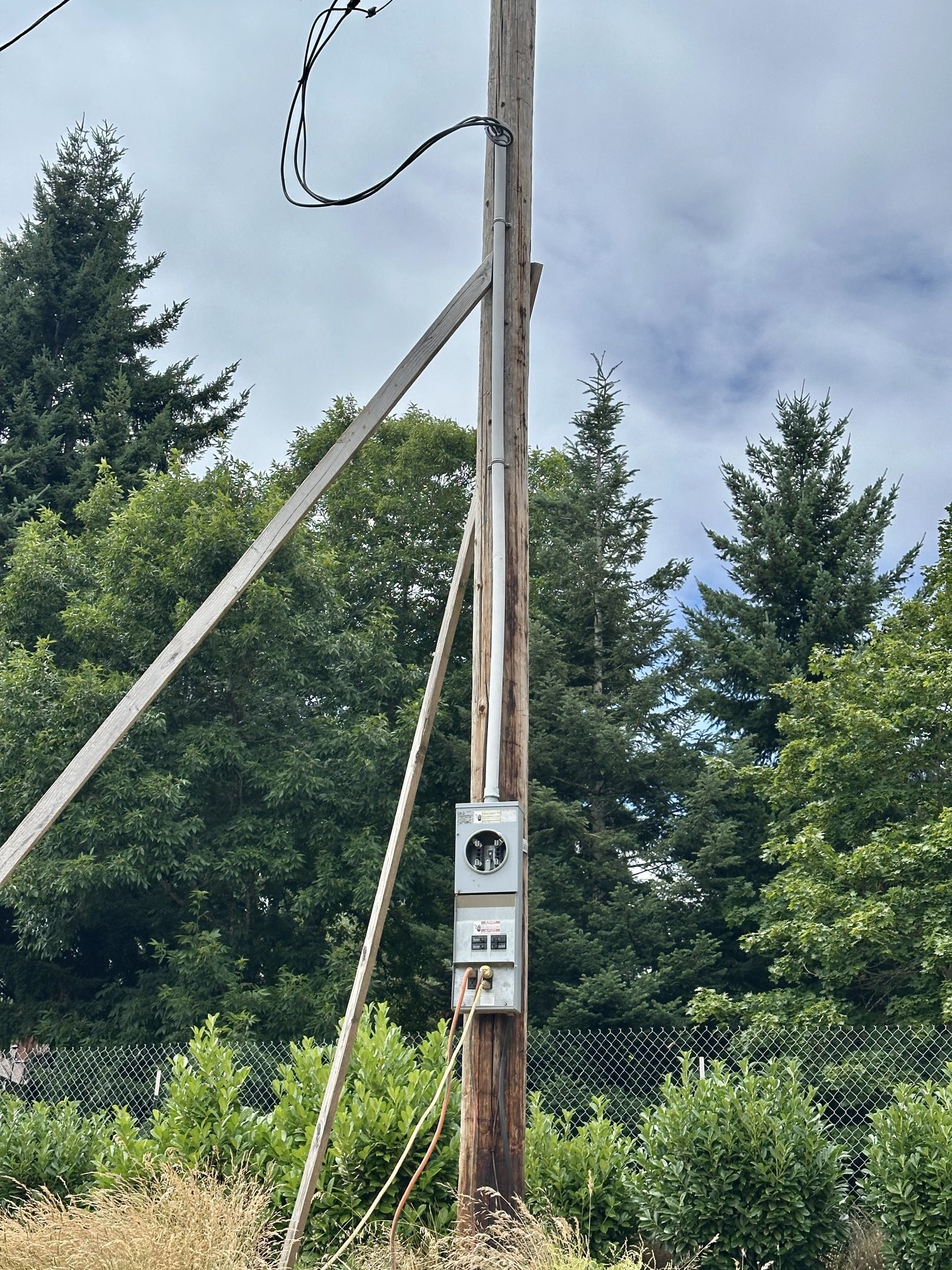 Temporary Power Pole