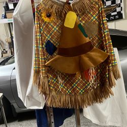 Scarecrow Poncho w/Hat