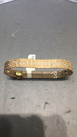 14k gold designer Herring bracelet