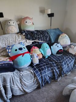 8 various sized attached tags squish mellow a lot