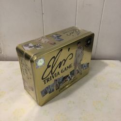 Elvis Trivia Game 2003 Collector’s Edition Sealed In Plastic Tin Box New 