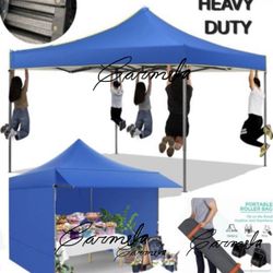 10x10 Pop Up Canopy Heavy Duty Party Tent with Removable Awning and Sidewalls,Easy Up Outdoor Wedding Commercial Canopy,Gazebo All Season Windproof&Wa