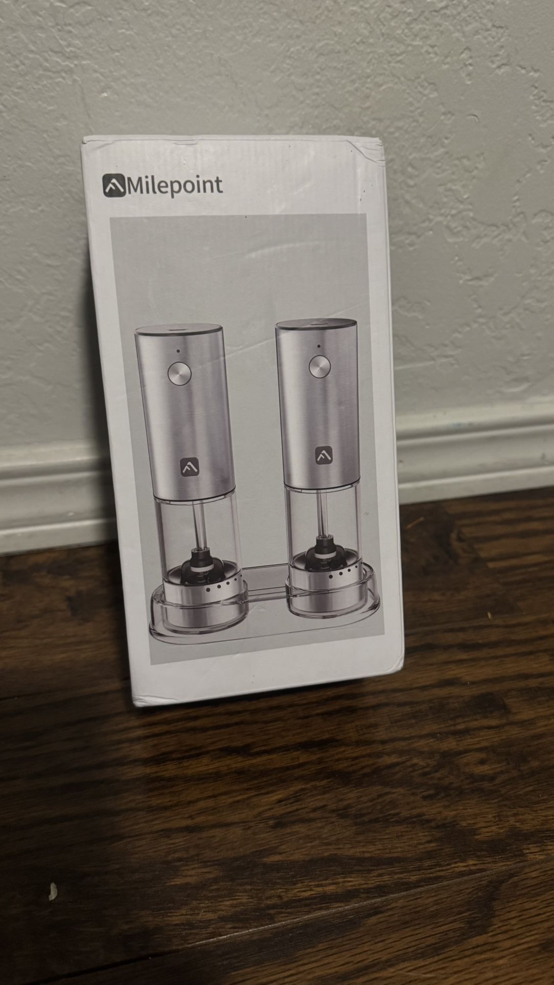 🧂 Milepoint Electric Salt & Pepper Grinder Set – Stainless Steel (NEW)