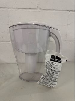 Plastic water pitcher with filter $10